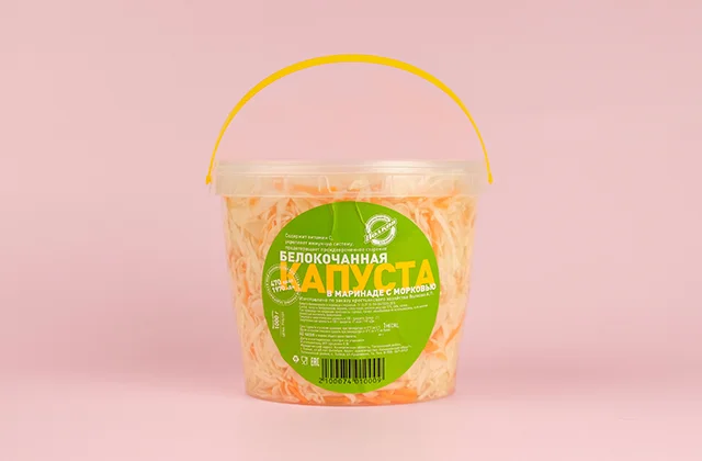 Капуста в маринаде с морковью