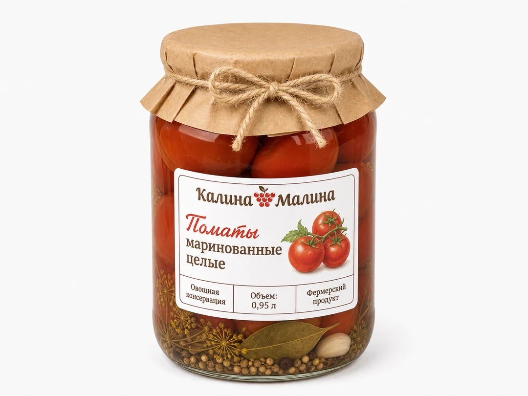 Томаты маринованные целые